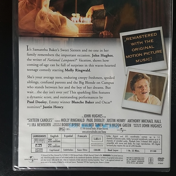 Factory Sealed Sixteen Candles DVD - Picture 4 of 6